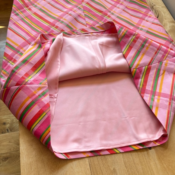 FRANCES VALENTINE LILLY SHIFT DRESS CANDY RIBBON PLAID NWT LG ELEGANT RETRO 60’s - Picture 11 of 12